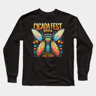 Entomology Cicada Fest 2024 Broods Xix  Xiii Love Tour Long Sleeve T-Shirt